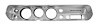 Dash Panel Bezel for 1965 Chevrolet Chevelle and El Camino [Without A/C] - image 1