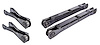 GM Rear Upper & Lower Control Arm Kit w/OE Style Rubber Bushings for 1968-1972 GM A-Body, 10 Bolt Rear End
