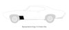 Front Fender Lower Rear Patch Panel Kit for 1968-1969 Pontiac GTO, LeMans, Tempest - image 2
