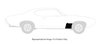 Front Fender Lower Rear Patch Panel Kit for 1968-1969 Pontiac GTO, LeMans, Tempest - image 3
