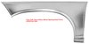 Rear Wheel Opening Patch Panel for 1968-1969 Pontiac GTO, LeMans, Tempest [Left/Driver Side] - image 2