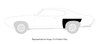 Rear Wheel Opening Patch Panel Kit for 1968-1969 Pontiac GTO, LeMans, Tempest - image 2