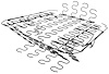 Bucket Seat Spring Assembly-Bottom Section Fits Select 1960-1966 Buick, Chevy, Oldsmobile Models - image 1