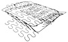 Bucket Seat Spring Assembly-Back Support Fits Select 1960-1966 Buick, Chevy, Oldsmobile & Pontiac Models