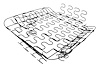 Bucket Seat Spring Assembly, Bottom Support Fits Select 1968-1972 Buick, Chevy, Oldsmobile & Pontiac Models - image 1