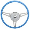 3-Spoke Comfort Grip Steering Wheel Kit Fits Select 1969-1972 Chevrolet Cars [Blue Grip] - image 3