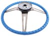 3-Spoke Comfort Grip Steering Wheel Kit Fits Select 1969-1972 Chevrolet Cars [Blue Grip] - image 4