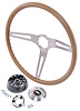 3-Spoke Comfort Grip Steering Wheel Kit Fits Select 1969-1972 Chevrolet Cars [Saddle Grip] - image 1