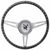 3-Spoke Comfort Grip Steering Wheel Kit Fits Select 1967-1969 Chevrolet Cars & 1960-1975 Chevrolet & GMC Trucks [Black Grip] - image 3