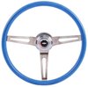 3-Spoke Comfort Grip Steering Wheel Kit Fits Select 1967-1969 Chevrolet Cars & 1960-1975 Chevrolet & GMC Trucks [Blue Grip] - image 2