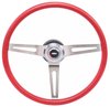 3-Spoke Comfort Grip Steering Wheel Kit Fits Select 1967-1969 Chevrolet Cars & 1960-1975 Chevrolet & GMC Trucks [Red Grip] - image 2