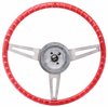 3-Spoke Comfort Grip Steering Wheel Kit Fits Select 1967-1969 Chevrolet Cars & 1960-1975 Chevrolet & GMC Trucks [Red Grip] - image 3
