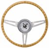 3-Spoke Comfort Grip Steering Wheel Kit Fits Select 1967-1969 Chevrolet Cars & 1960-1975 Chevrolet & GMC Trucks [Saddle Grip] - image 3
