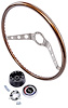 2-Spoke Steering Wheel Kit for 1965 Chevrolet Chevelle, El Camino [Simulated Walnut] - image 1