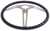 3-Spoke Comfort Grip Steering Wheel Fits Select 1969-1972 GM Cars & 1960-1975 Chevrolet & GMC Trucks [Brushed Spokes/Black Grip] - image 4