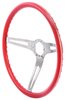 3-Spoke Comfort Grip Steering Wheel Fits Select 1967-1972 Chevrolet Cars & 1960-1975 Chevrolet & GMC Trucks [Red Grip] - image 2