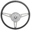 3-Spoke Comfort Grip Steering Wheel Kit Fits Select 1969-1972 Chevrolet Cars [Black Grip] - image 3