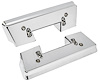 Front Armrest Bases for Select 1960-1967 Buick, Chevy, Oldsmobile, Pontiac Models [Chromed, Pair] - image 1