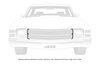 Outer E Grille Molding Set for 1971 Chevrolet Chevelle, El Camino - image 4