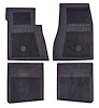 Black Rubber Floor Mats Fits Select 1967-1981 Chevrolet Models - image 1