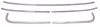 Front Windshield Molding Set Fits Select 1964-1967 Chevrolet, Buick, Oldsmobile, Pontiac Models - image 2
