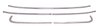 Front Windshield Molding Set Fits Select 1966-1967 Chevrolet, Buick, Oldsmobile, Pontiac Models - image 2