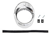 Chrome Dash Vent Bezel for 1966-1967 Chevrolet Chevelle, El Camino, Malibu with Factory A/C [Left/Driver Side]