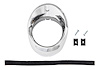 Chrome Dash Vent Bezel for 1966-1967 Chevrolet Chevelle, El Camino, Malibu with Factory A/C [Right/Passenger Side] - image 1