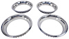 Stainless Steel SS Trim Ring Set for 1969 Chevrolet Camaro & 1969-1970 Chevrolet Chevelle, El Camino - image 1