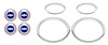 Bowtie Wheel Center Caps and Trim Rings Kit for 1970-1975 Chevrolet Camaro Z/28, 1971-1972 Chevrolet Chevelle, El Camino SS - image 1