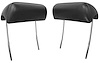 Bucket Seat Headrests Fits Select 1970-1972 Buick, Chevrolet, Oldsmobile, Pontiac Models [Black, Pair] - image 1