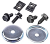 Inner Fender Hardware Kit for 1965-1970 Chevrolet Bel Air, Biscayne, Caprice, Impala - Black Oxide-Coated Stainless Steel - image 1