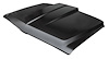 Custom Cowl Induction Hood, 1967-1968 Style Sporty Look for 1969-1972 Chevrolet & GMC Trucks [Steel] - image 1