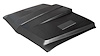 Custom Cowl Induction Hood, 1967-1968 Style Sporty Look for 1969-1972 Chevrolet & GMC Trucks [Steel w/Dual Louvers] - image 1