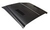 Custom Hood w/Louvers Fits Select 1969-1972 Chevy GM Trucks [Steel, Black EDP Coated] - 1967-1968 Flat-Style Design - image 2