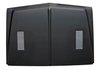 Custom Hood w/Louvers Fits Select 1969-1972 Chevy GM Trucks [Steel, Black EDP Coated] - 1967-1968 Flat-Style Design - image 3