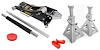 2-Ton Aluminum Floor Jack Kit with Stands &  Pads - image 1