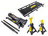 3-Ton Low-Profile Professional Floor Jack Kit with 3-Ton Capacity Jack Stands and Lo Boy Creeper
