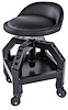 Heavy-Duty Shop Stool with Wheels
