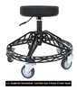 Heavy-Duty Rolling Shop Stool w/Pneumatic Adjustable Height from 21 in. to 27 in. [300 lb. Capacity] - image 2