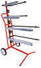 Masking Paper Stand Mobile Holds (2) 18" & (2) 12" Rolls of Paper