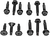 Upper and Lower Door Hinge Bolt Set Fits Select 1966-1967 Buick, Chevrolet, Oldsmobile and Pontiac Models