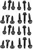 Door Hinge Bolt Kit Fits Select 1966-1967 Buick, Chevrolet, Oldsmobile and Pontiac Models - image 1