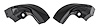 Door Jamb Windlace End Caps Fits Select 1966-1967 Buick, Chevrolet and Oldsmobile Models - image 1