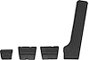 Pedal Pad Kit for Select 1964-1967 GM Vehicles [w/ Drum Brakes & Manual Transmission]