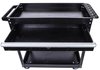 3-Shelf Shop Cart [200 lb. Capacity, Black] - image 4