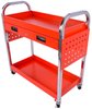 2-Shelf Shop Cart [200 lb. Capacity, Red] - image 2