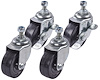 Replacement Casters for JEGS 3-Shelf Shop Cart 555-81424 [Set of 4] - image 1