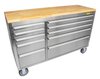 55 in. 10-Drawer Rolling Tool Cabinet [Stainless Steel] - image 2