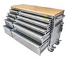 55 in. 10-Drawer Rolling Tool Cabinet [Stainless Steel] - image 3